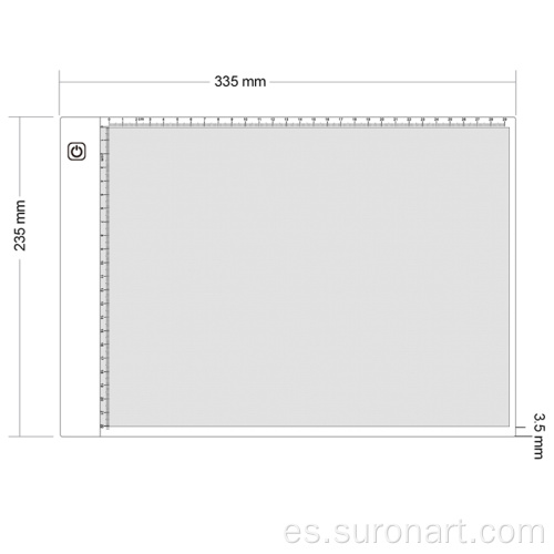 Tablero de seguimiento de pintura LED A4 de iluminación ajustable